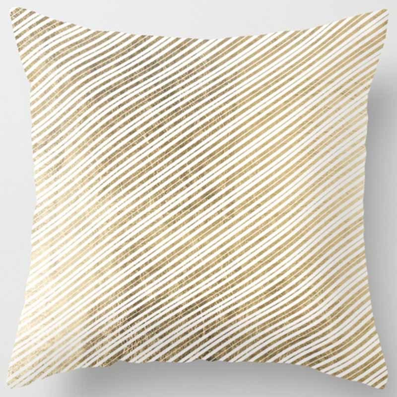 Golden Leaf Throw Pillow Peach Skin