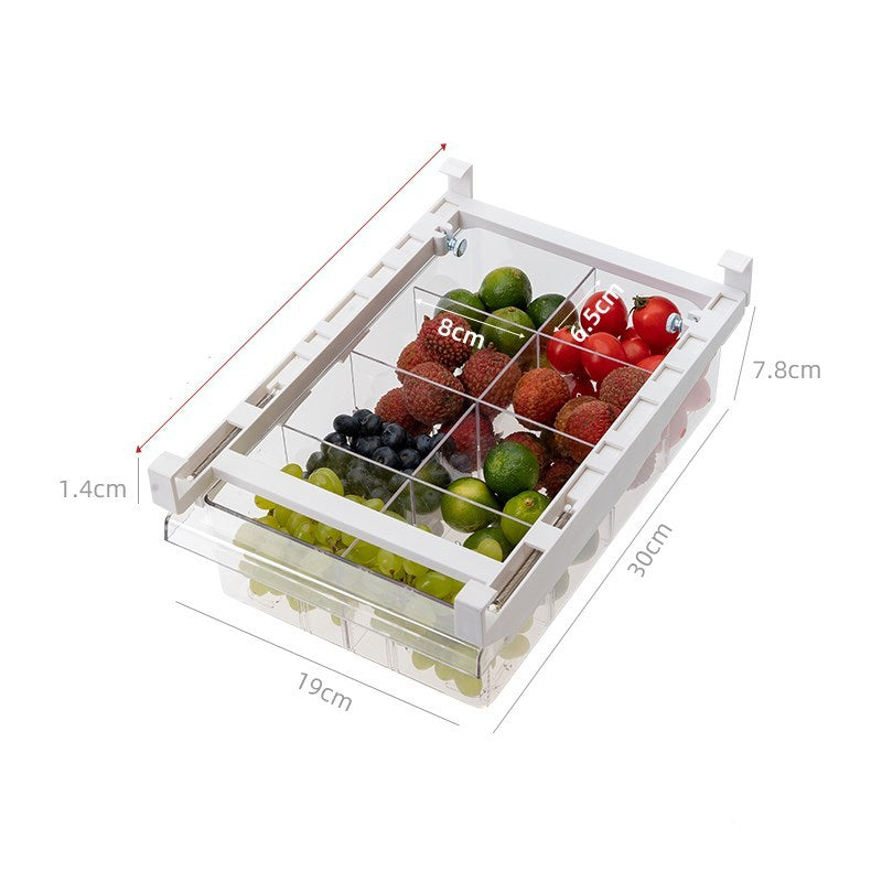 Adjustable Kitchen Fridge Storage Rack