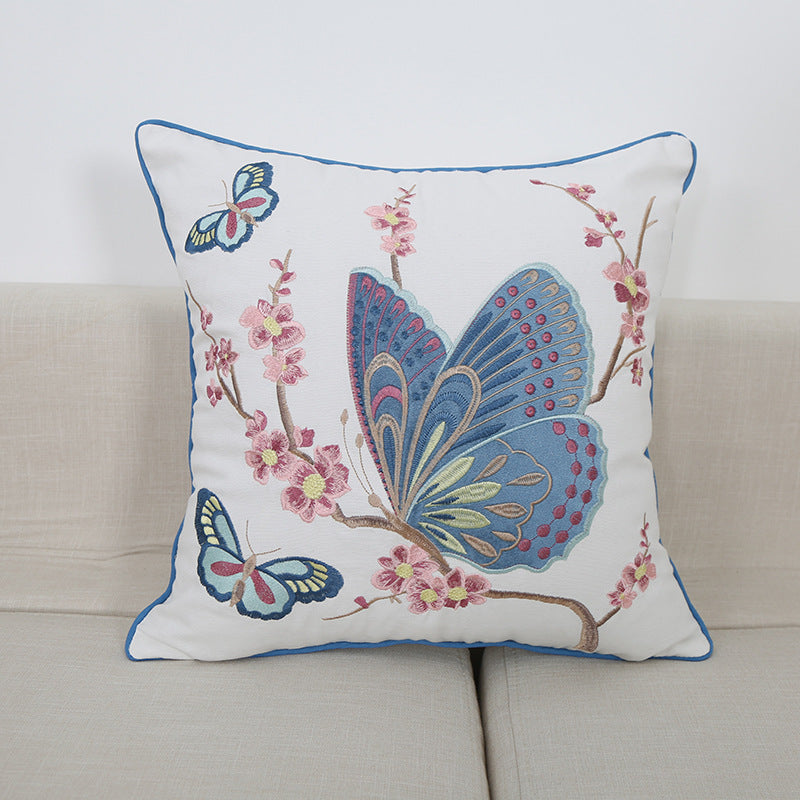 Embroidered Throw Pillow Cushion Office Sofa Pillow Cushion