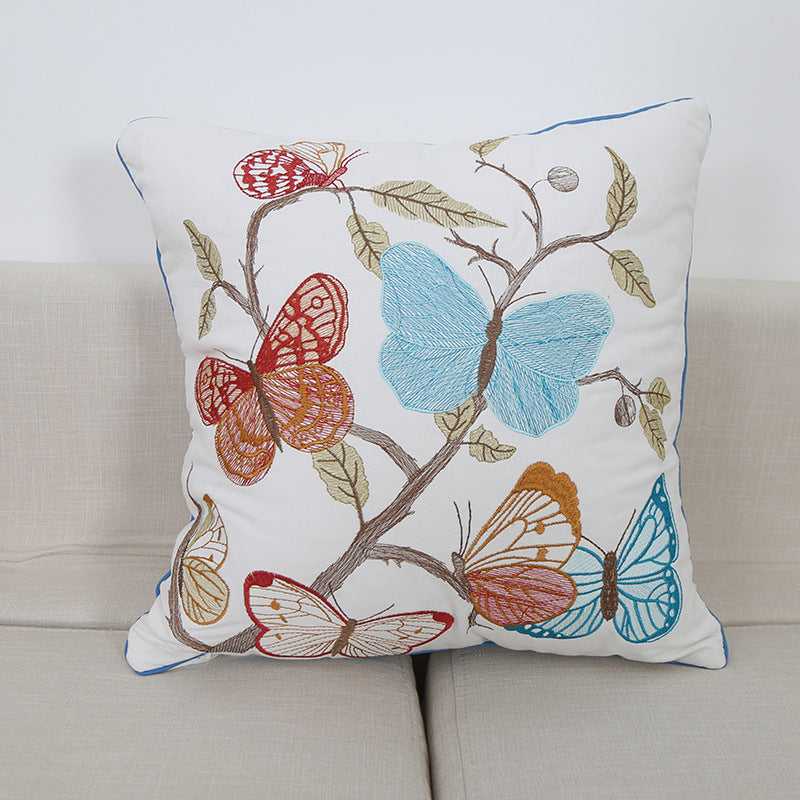 Embroidered Throw Pillow Cushion Office Sofa Pillow Cushion