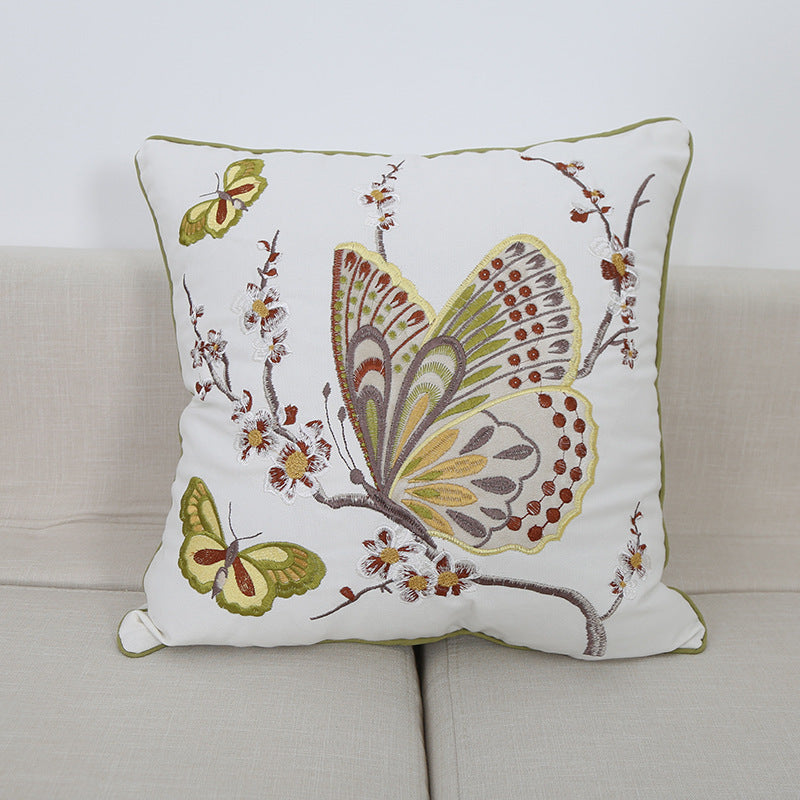 Embroidered Throw Pillow Cushion Office Sofa Pillow Cushion