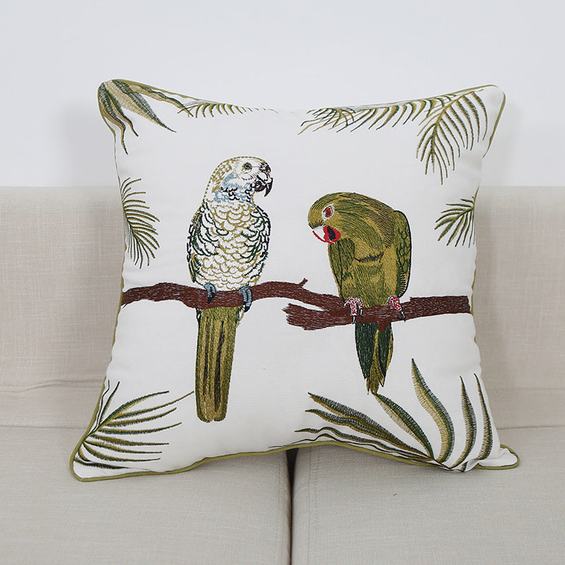 Embroidered Throw Pillow Cushion Office Sofa Pillow Cushion