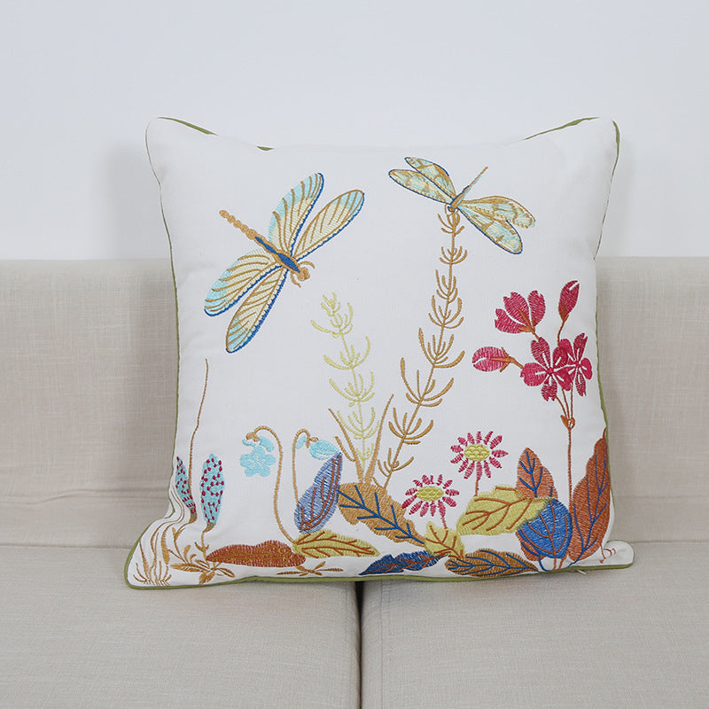 Embroidered Throw Pillow Cushion Office Sofa Pillow Cushion