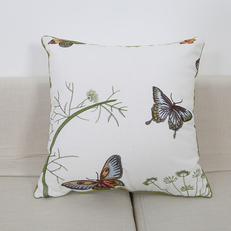 Embroidered Throw Pillow Cushion Office Sofa Pillow Cushion