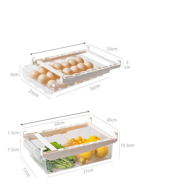 Adjustable Kitchen Fridge Storage Rack