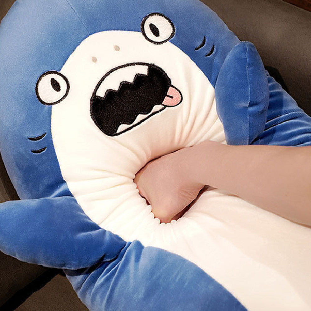 Shark Strip Throw Pillow Plush Toy