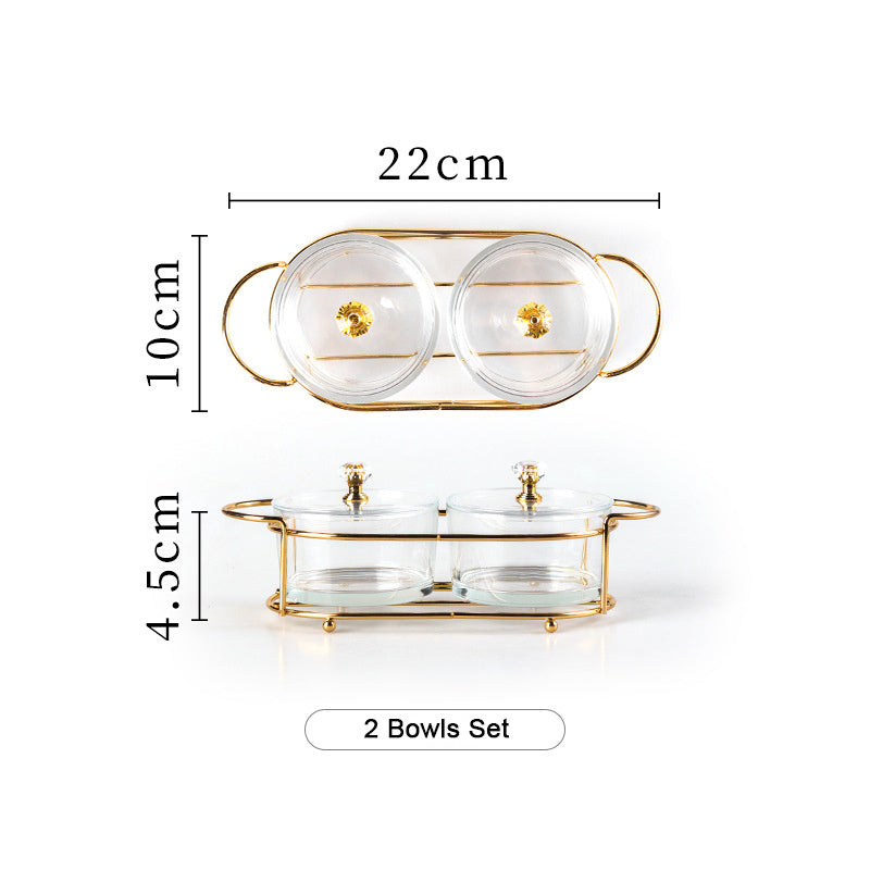 Fruit Snack Divided Plate with Lid