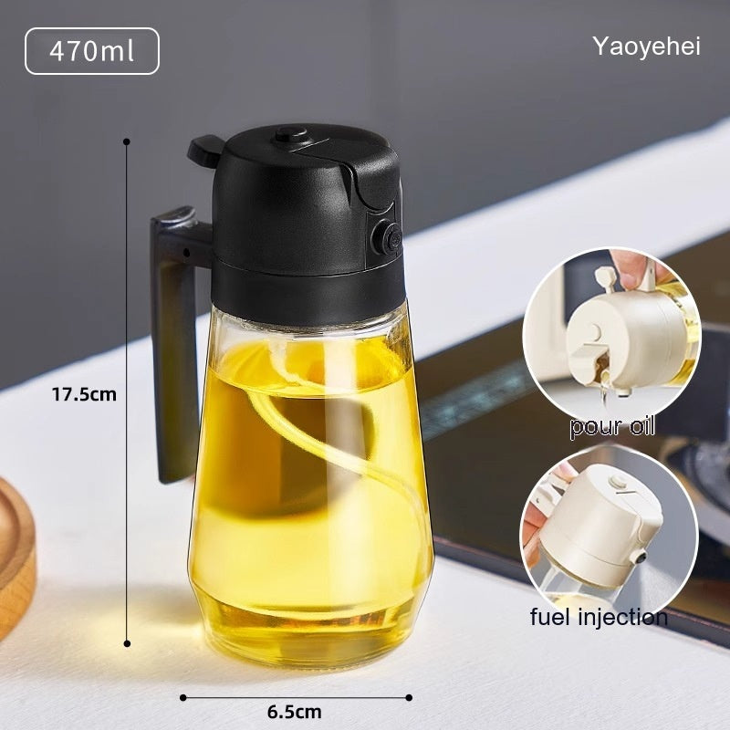 2-in-1 Olive Oil Sprayer Dispenser For Cooking