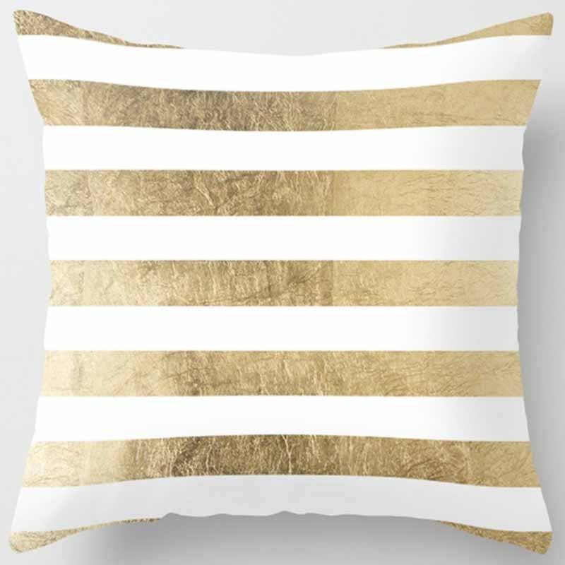 Golden Leaf Throw Pillow Peach Skin