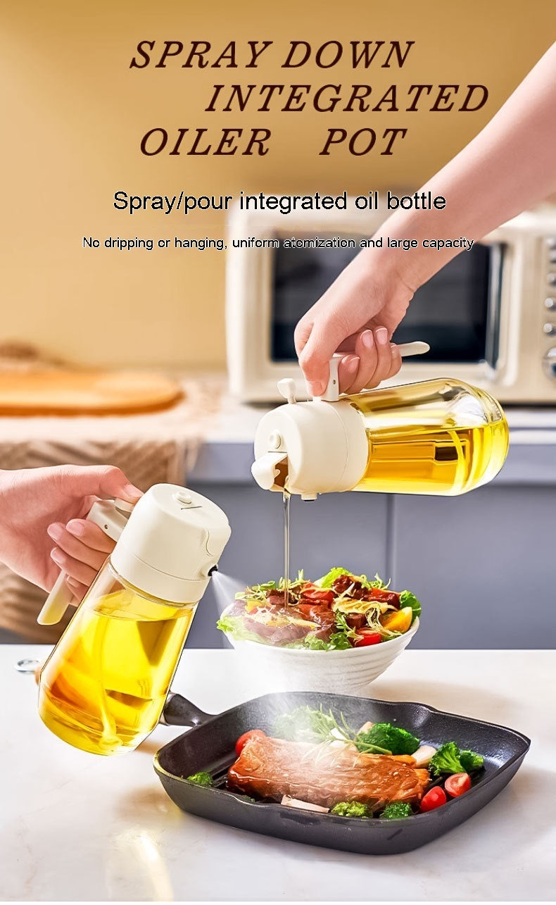 2-in-1 Olive Oil Sprayer Dispenser For Cooking