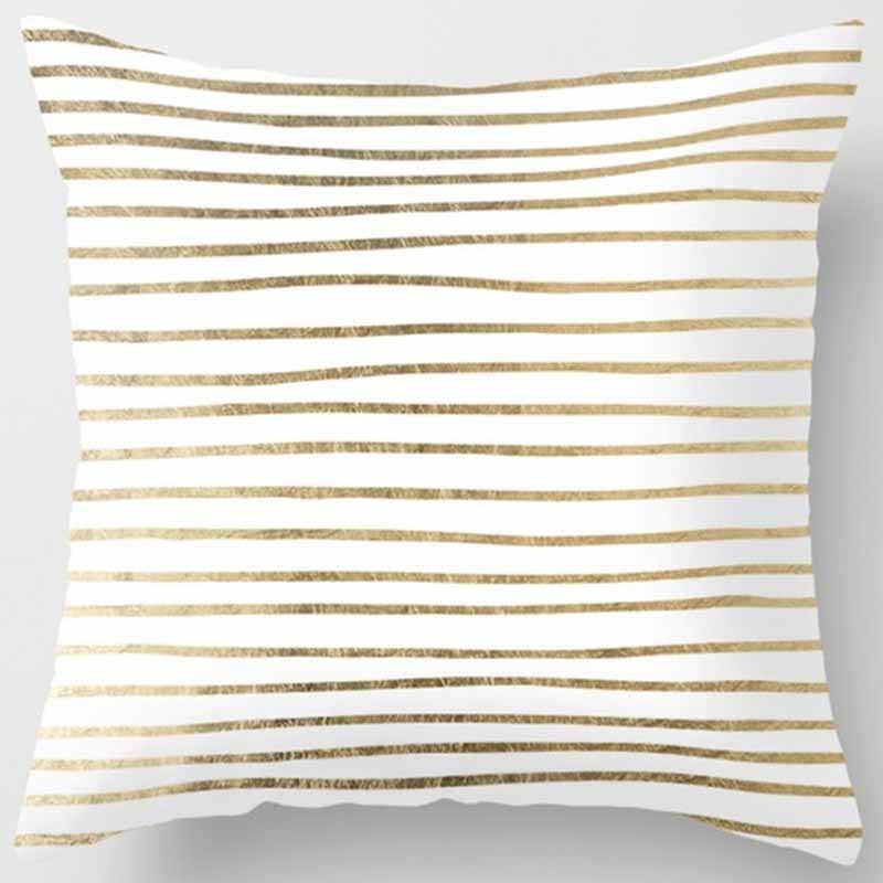 Golden Leaf Throw Pillow Peach Skin