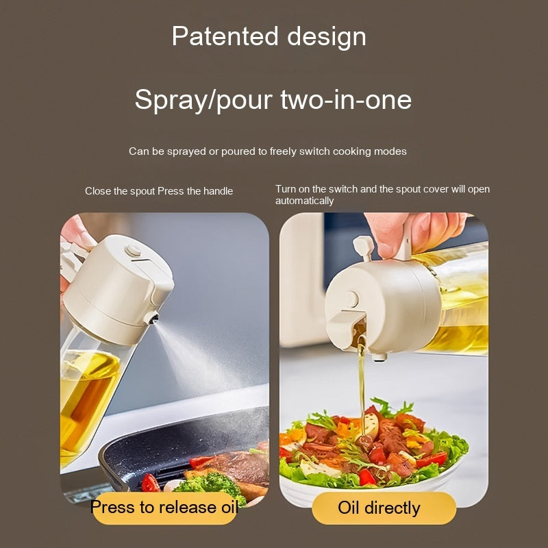 2-in-1 Olive Oil Sprayer Dispenser For Cooking