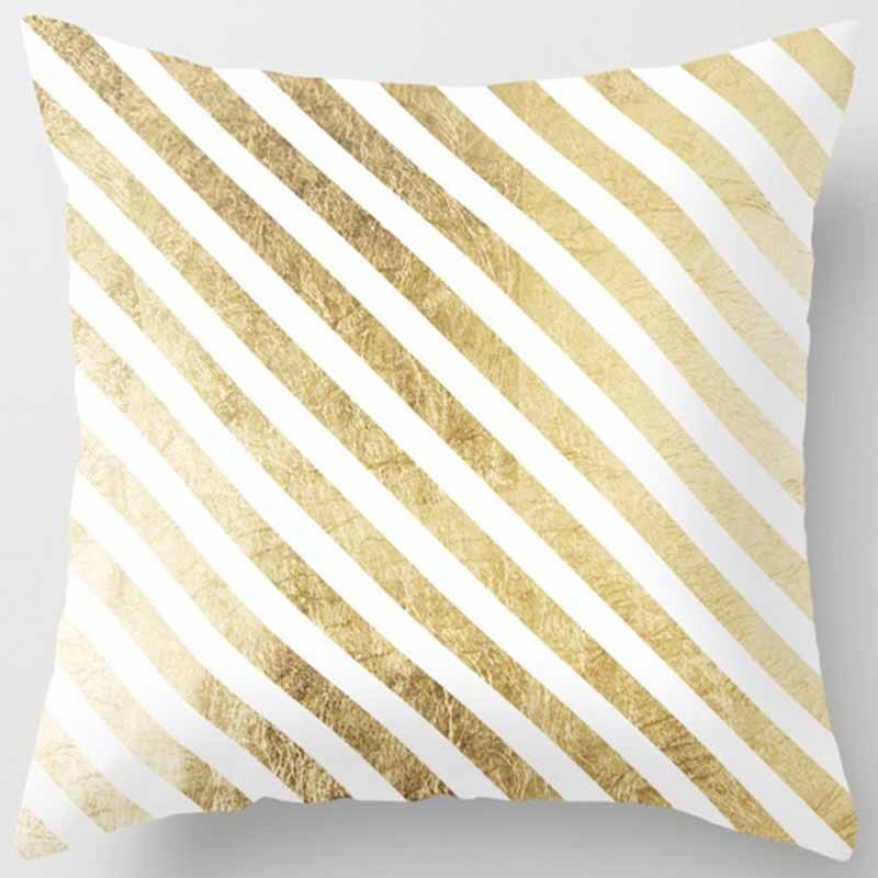 Golden Leaf Throw Pillow Peach Skin