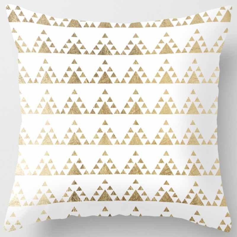 Golden Leaf Throw Pillow Peach Skin