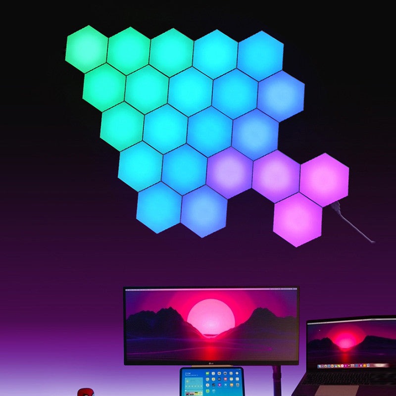 ColorShift Quantum Honeycomb Wall Lamp