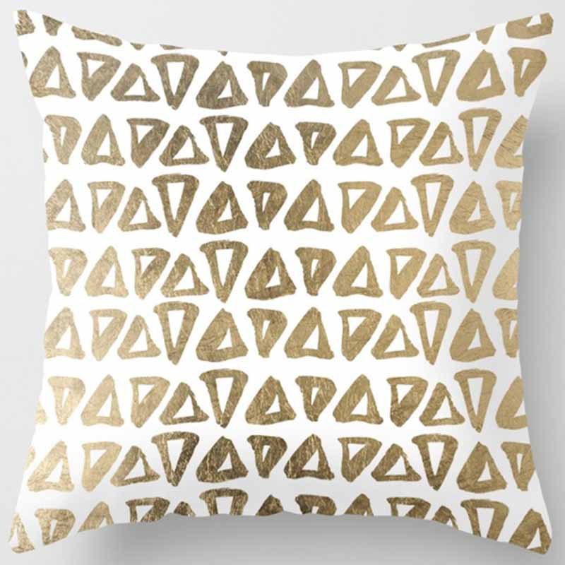 Golden Leaf Throw Pillow Peach Skin