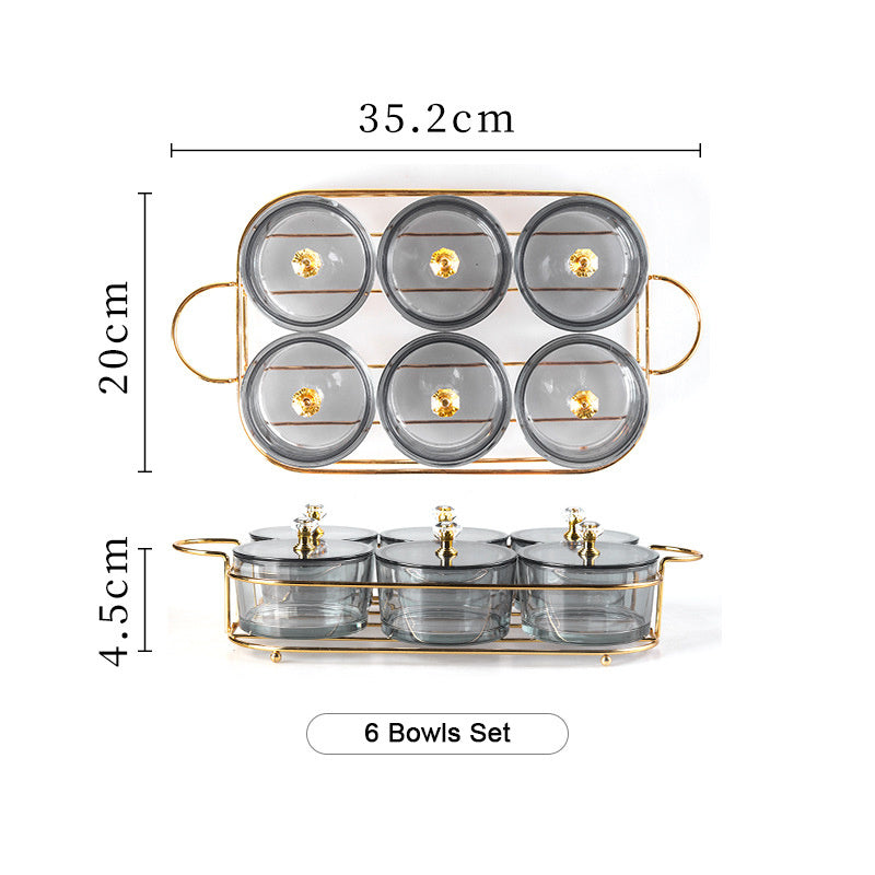 Fruit Snack Divided Plate with Lid