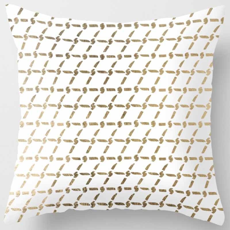 Golden Leaf Throw Pillow Peach Skin